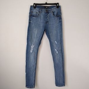 Men's Distressed Super Skinny Jeans